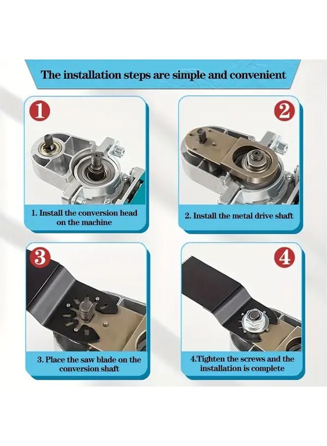 M10 Angle Grinder To Multi Purpose Tool Oscillating Tool Set For DIY And Professional Use - Image 5